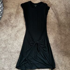 Aritzia Babaton Jersey Knit Mini Body Con Dress with Tie Detail